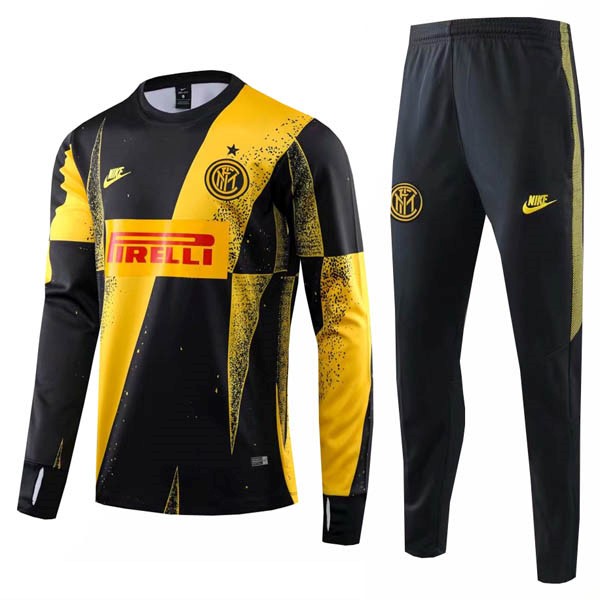 Chandal Inter De Milán 2019/20 Negro Amarillo Rojo